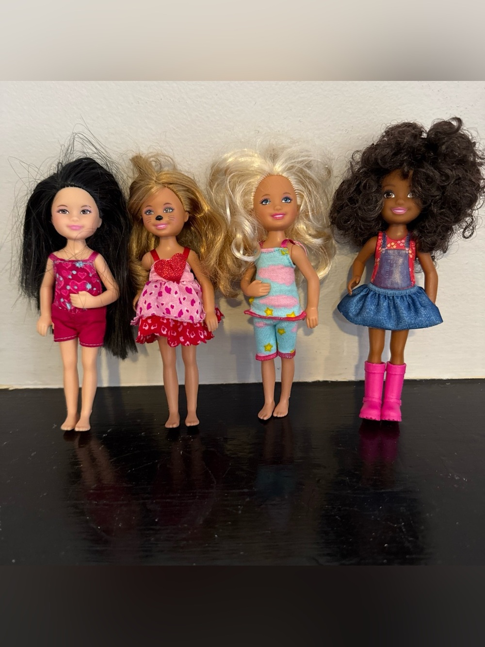 Barbie Chelsea’s sister’s  Mini Dolls  -, Blonde & Brunette Dolls